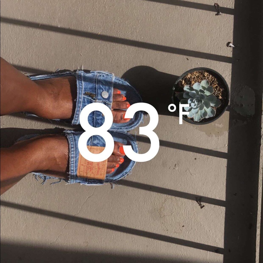 Levi denim slides
